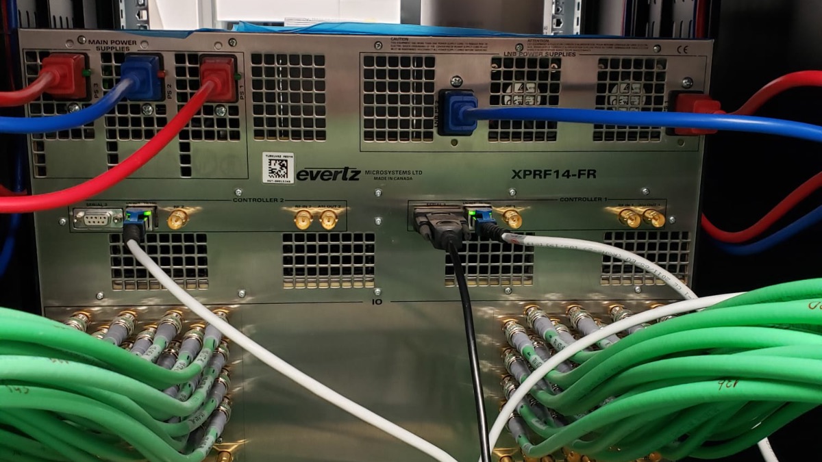 RF frame and fibre connections